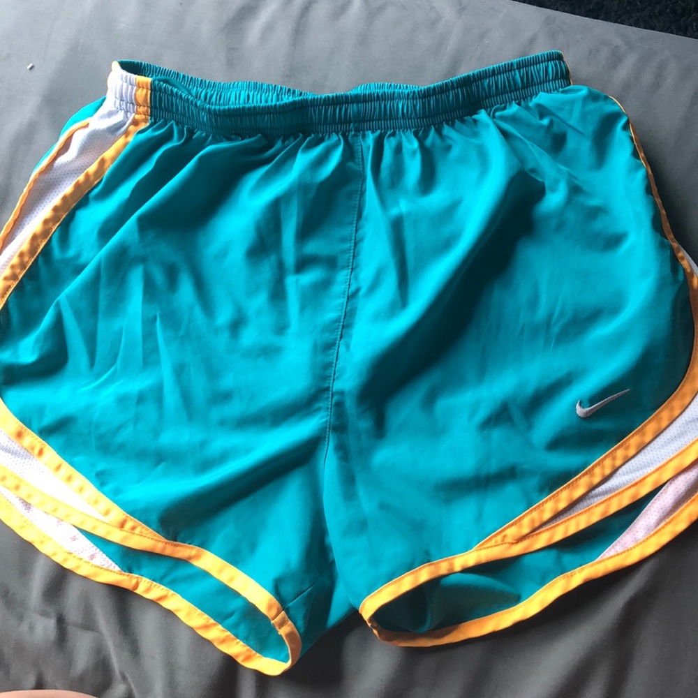 Teal Nike dri fit shorts